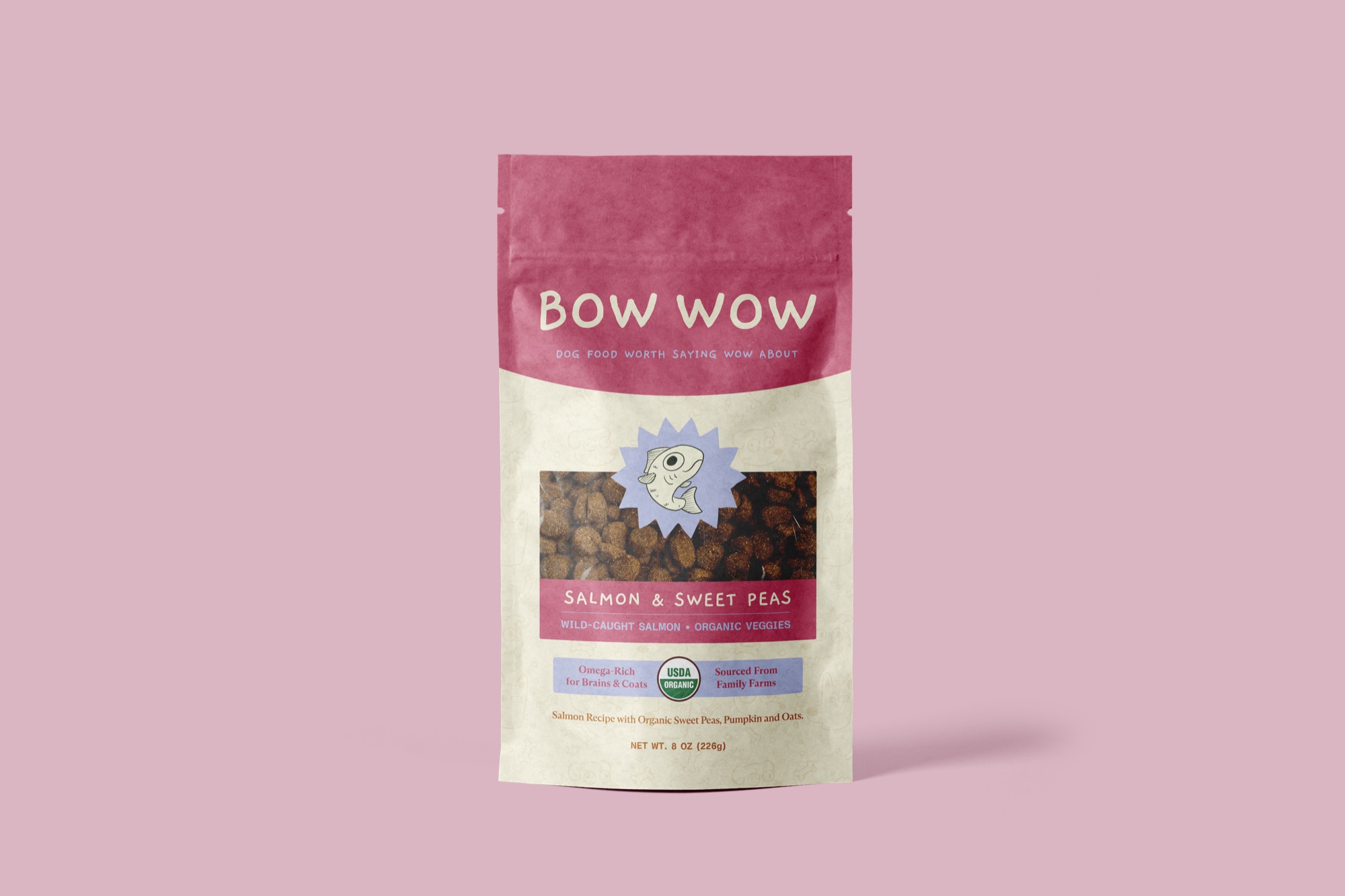 Bow Wow Salmon & Sweet Peas bag