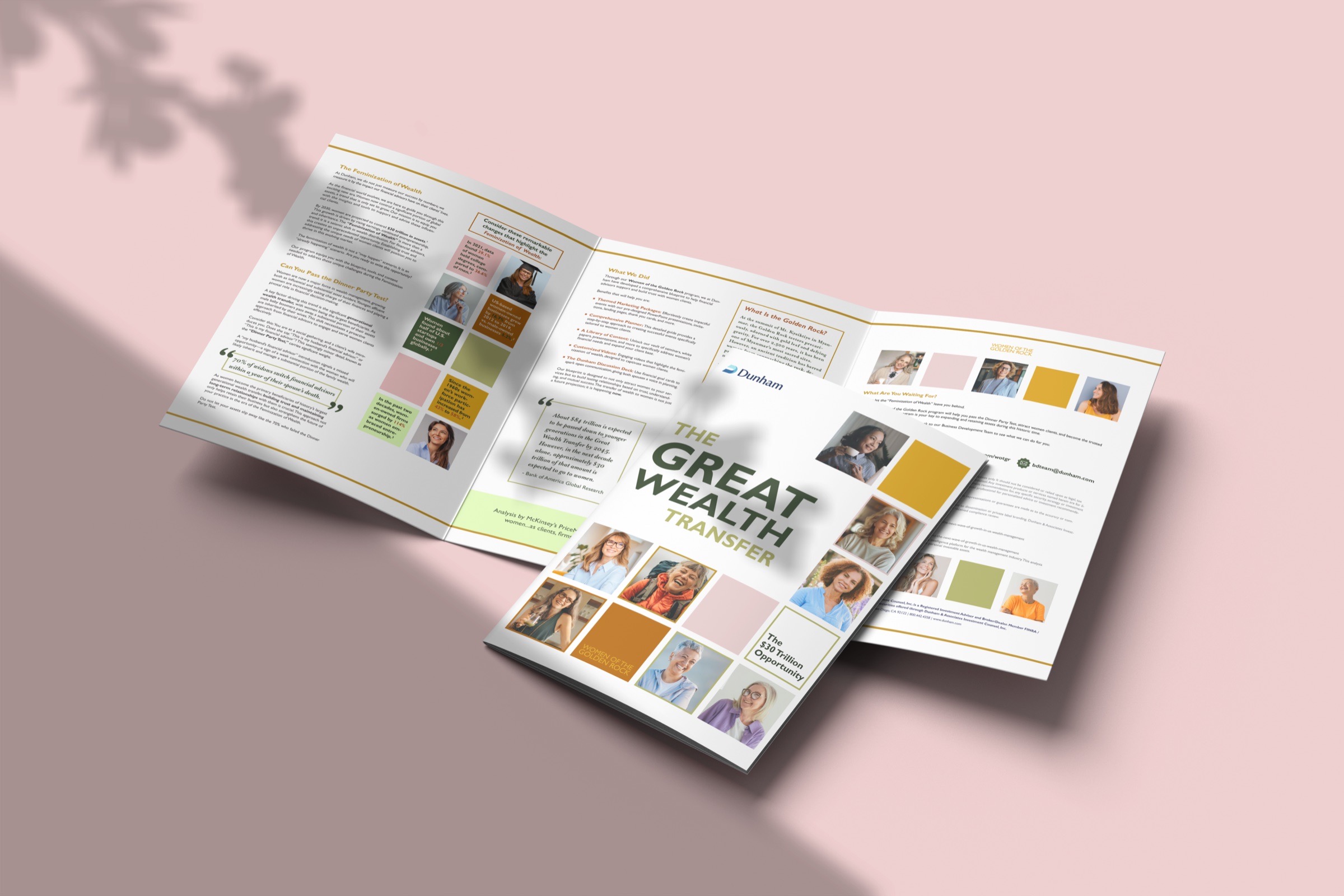 The Great Wealth Transfer brochure for Women of the Golden Rock