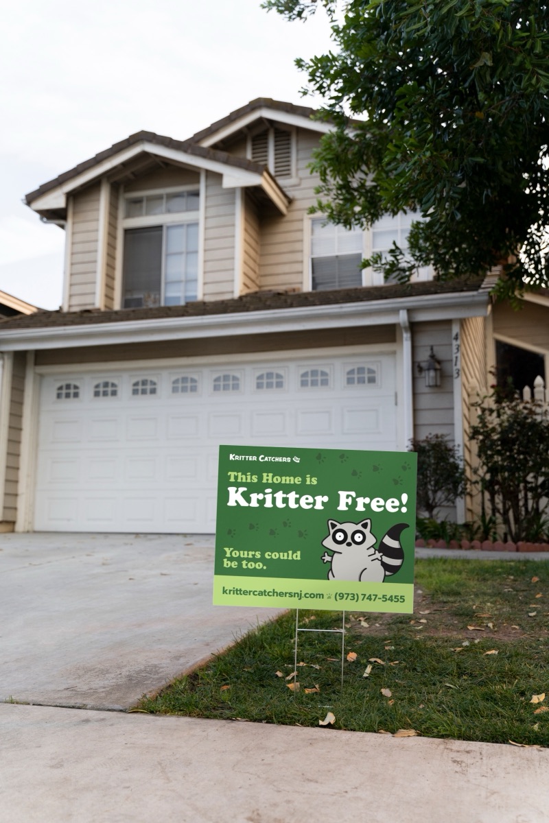 Kritter Catchers yard sign