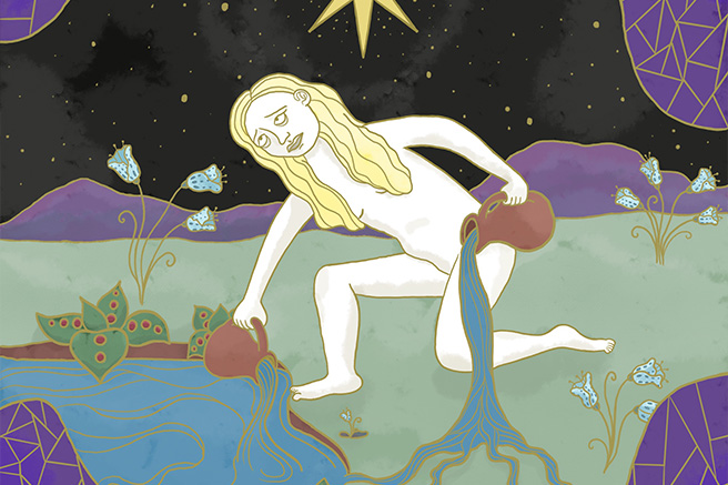 digital drawing of the water barer